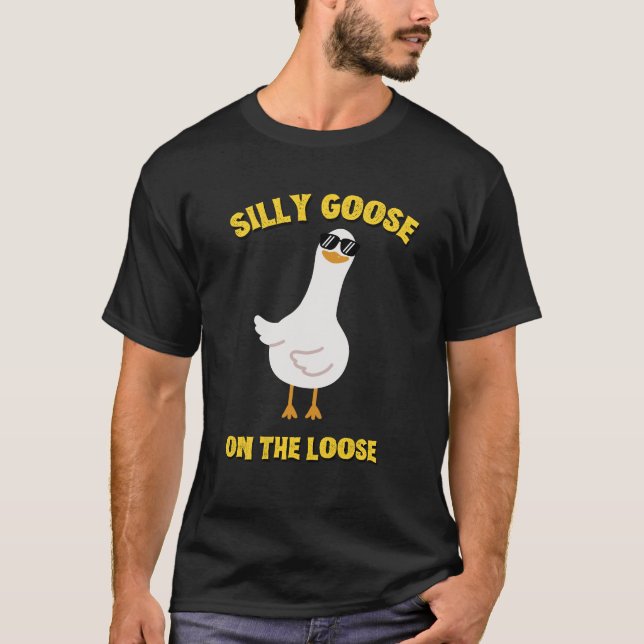 T-shirt Oie sotte sur la poule (Devant)
