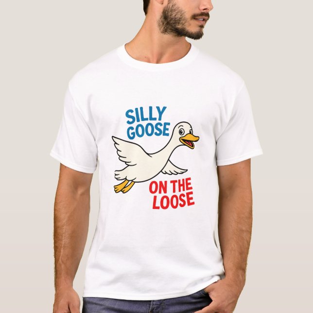 T-shirt Oie sotte sur la poule (Devant)
