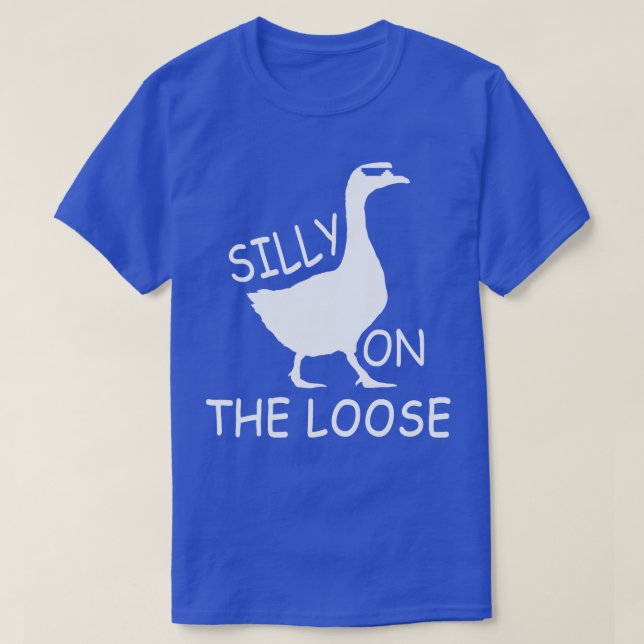 T-shirt Oie sotte sur le flou 5 (Design devant)
