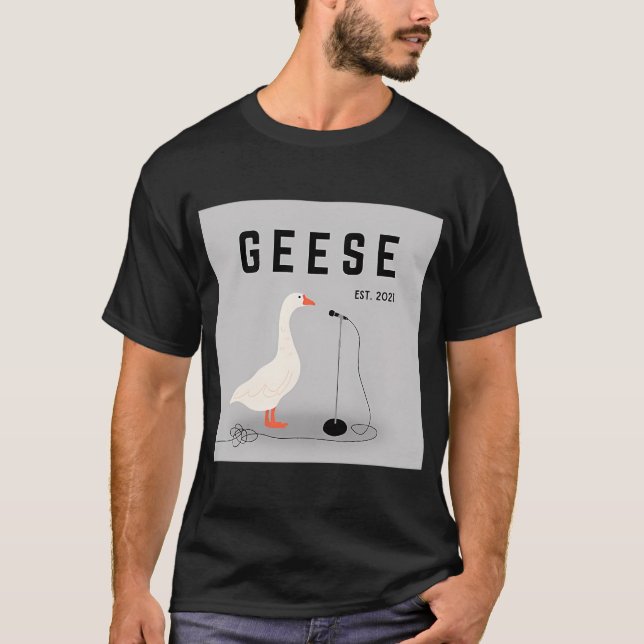 T-shirt Oies Bande Graphique Gris (Devant)