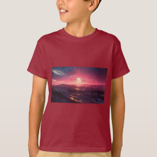 T-shirt Oies brentes au coucher du soleil