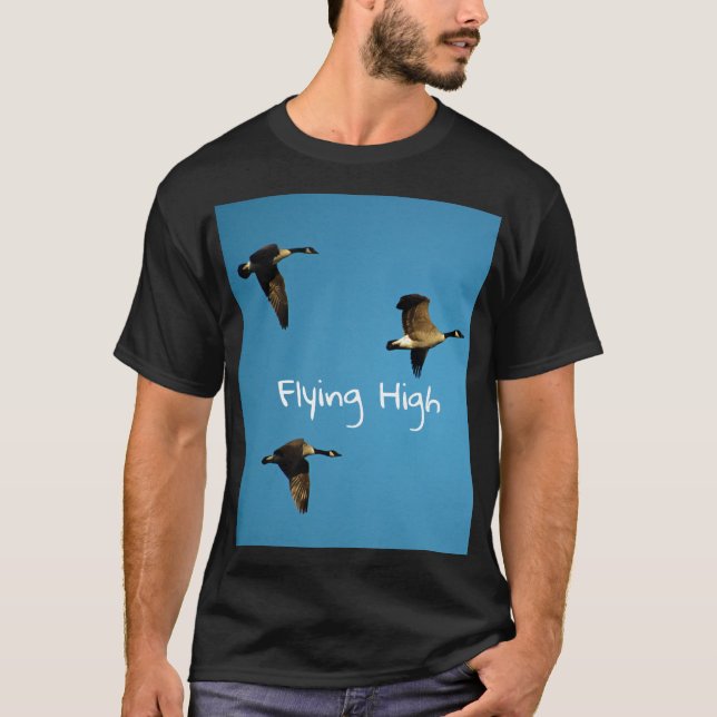 T-shirt oies canadiennes en vol  (Devant)