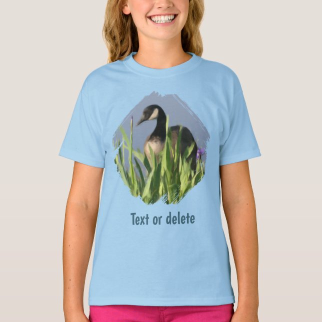 T-shirt Oies du Canada Iris Art Animalier  (Devant)