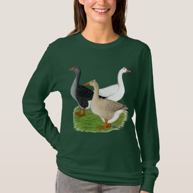 T-shirt Oies : Trio Tufted (Devant)