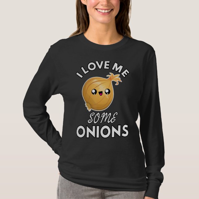 T-shirt Oignon Je M'Aime Quelques Oignons Drôle Mignonne C (Devant)