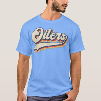 T-shirt Oilers Sports Nom Vintage Retro Cadeau Hommes Femm