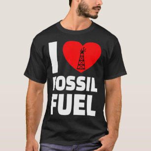 T-shirt OILFIELD HUILE TRAVAILLEUR J'aime le combustible f