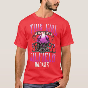 T-shirt Oilfield Ouvrier Femme Girlfriend Huile forage cad