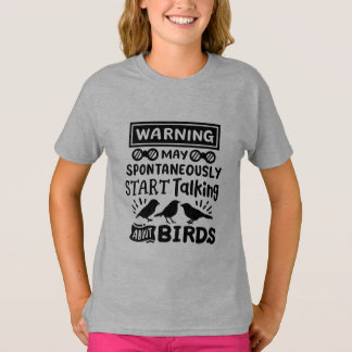 T-shirt Oiseau amusant observateur d'oiseaux avertisseur