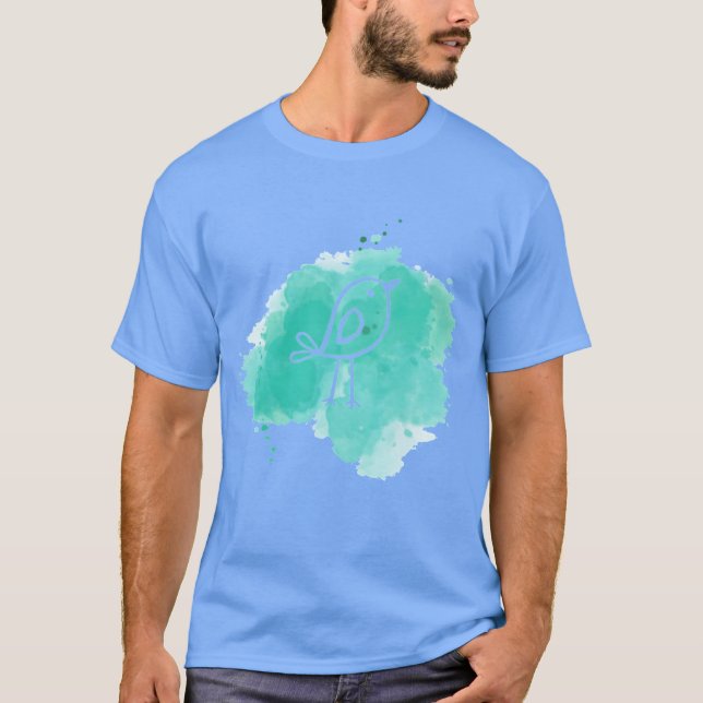 T-shirt Oiseau Artistique drôle (Devant)
