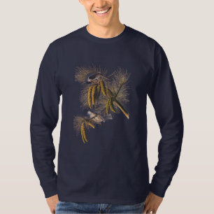 T-shirt Oiseau Audubon de souris à pois dans l'arbre des p