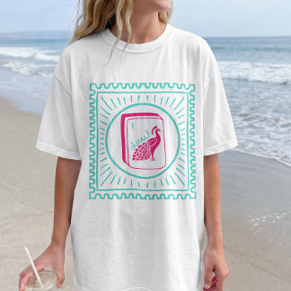 T-shirt Oiseau Bam Acclame La Partie De Mahjong