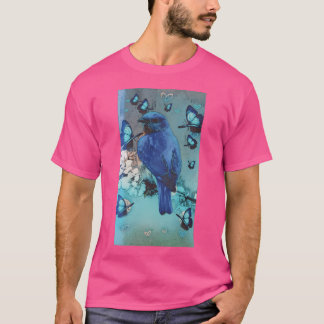 T-shirt Oiseau bleu