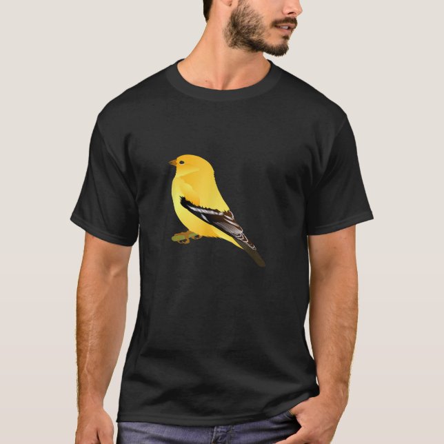 T-shirt Oiseau canarien jaune (Devant)