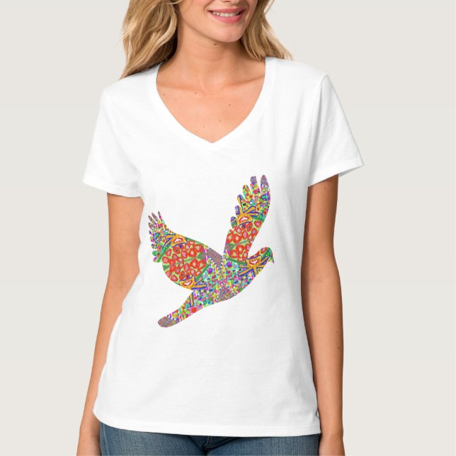 T-shirt Oiseau CHANCEUX d'ange. V - CHEMISE DE CHOIX DE (Devant)