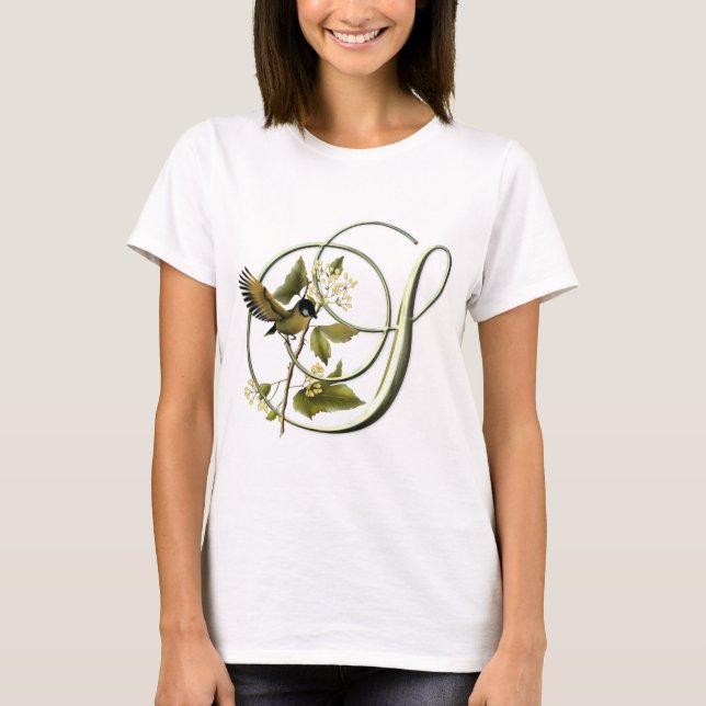 T-shirt Oiseau chanteur S initial (Devant)