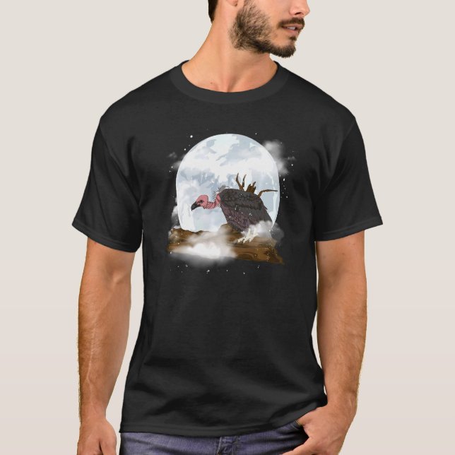 T-shirt Oiseau charognard au clair de lune Ruppell's Griff (Devant)