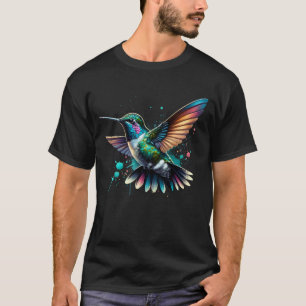 T-shirt Oiseau-colibri coloré Oiseau-amant observation des