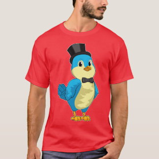 T-shirt Oiseau comme chambre avec ruban