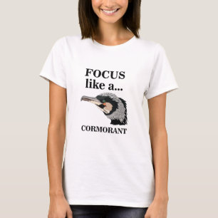 T-shirt Oiseau Cormoran Se Concentrer Comme Un Cormoran
