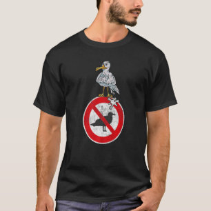 T-shirt Oiseau croustillant Mouette mouette