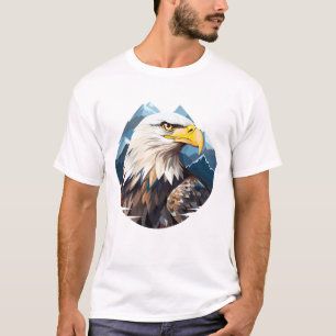 T-shirt Oiseau d'aigle Animal Monde Faune Beauté Découvert