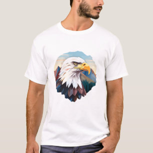 T-shirt Oiseau d'aigle Animal Monde Faune Beauté Découvert