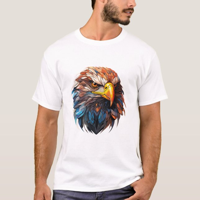 T-shirt Oiseau d'aigle Animal Monde Faune Beauté Découvert (Devant)