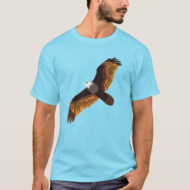 T-shirt Oiseau d'aigle volant (Devant)