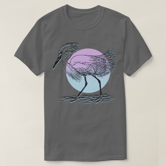 T-shirt Oiseau d'aigrettes (Design devant)