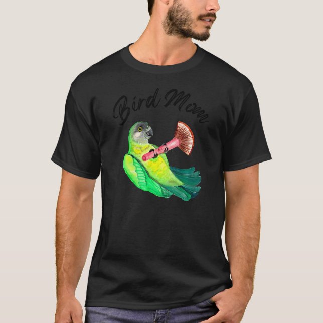 T-shirt Oiseau d'animaux de compagnie mère Parrot du Sénég (Devant)