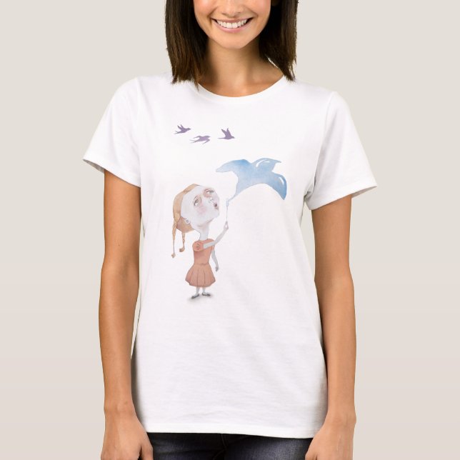T-shirt Oiseau de bulle (Devant)