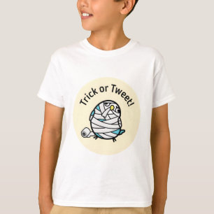 T-shirt Oiseau de Chubby Halloween Mummy Lovebird