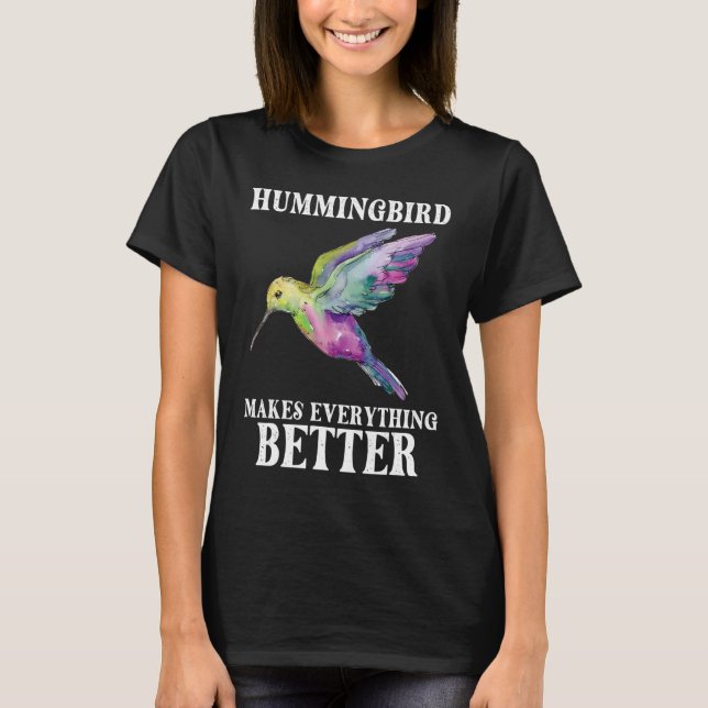 T-shirt Oiseau de colibri Observation Oiseau Oiseau Oiseau (Devant)