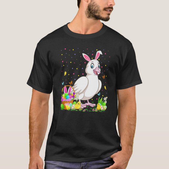 T-shirt Oiseau de colombe OEuvre de Pâques Chasse Bunny Do (Devant)