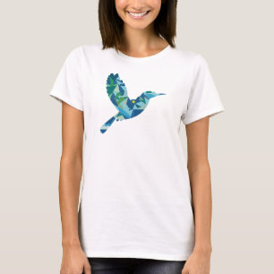 T-shirt Oiseau de couleur géométrique