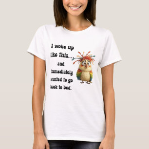 T-shirt Oiseau de Dessin Animé Ébouriffé – Boule de Plumes