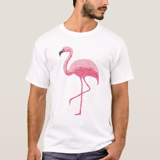 T-shirt Oiseau de Flamant rose rose tropical