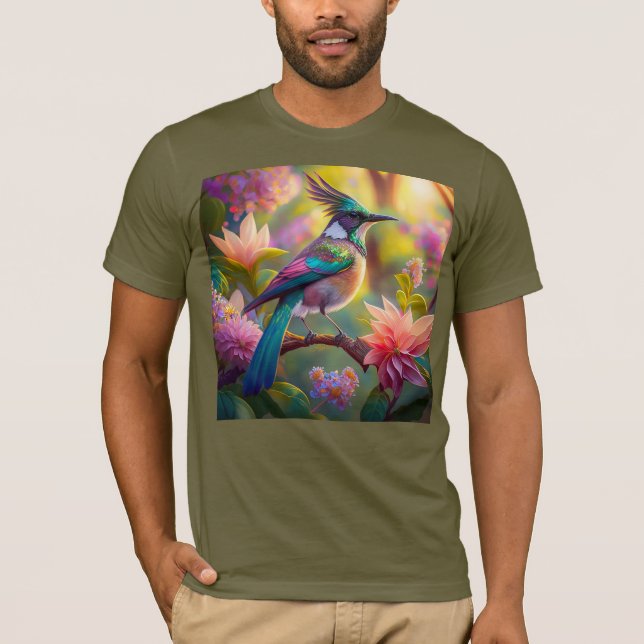 T-shirt Oiseau de Jay Imaginaire vert (Devant)