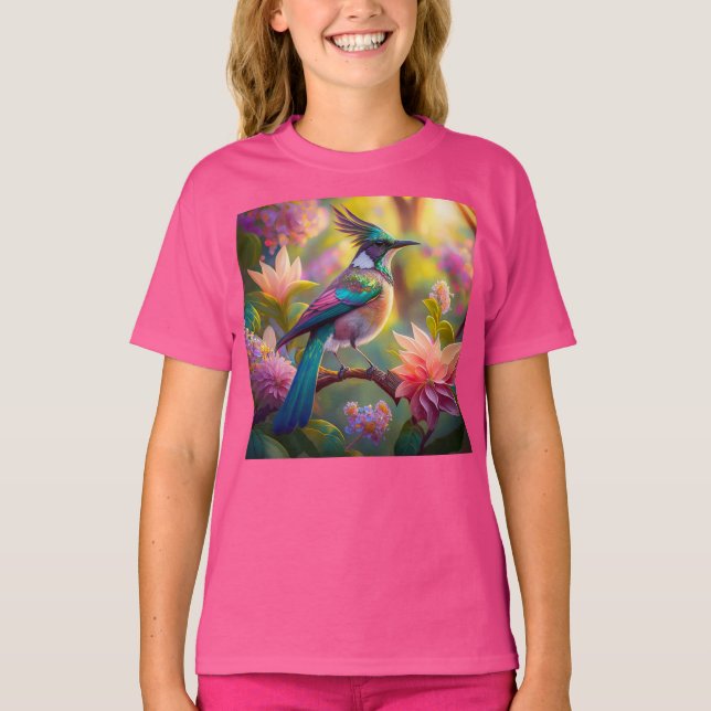 T-shirt Oiseau de Jay Imaginaire vert (Devant)