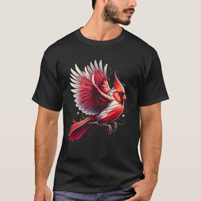 T-shirt Oiseau de l'ornithologue du Nord (Devant)