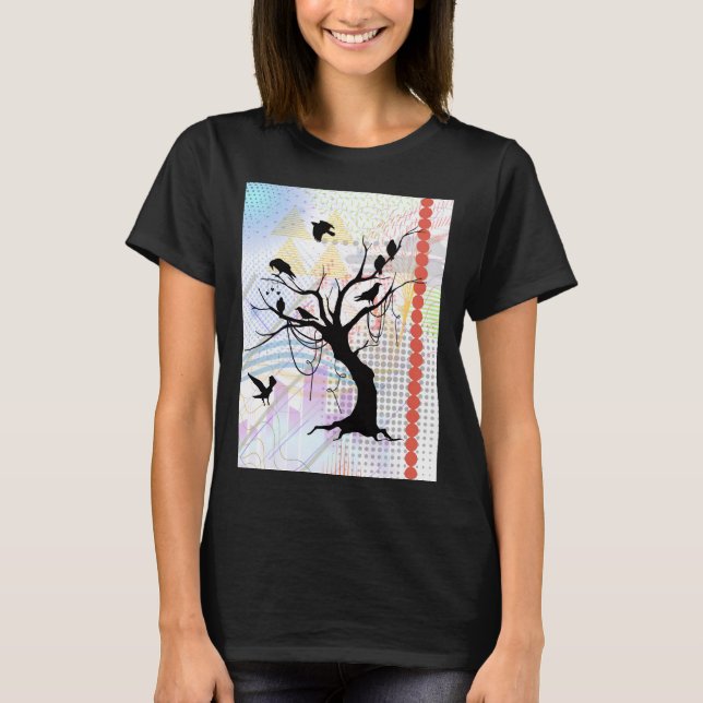 T-shirt Oiseau de même plumage, soyez uniques ensemble (Devant)