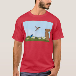 T-shirt Oiseau de mer Lapin printemps Oiseau de printemps