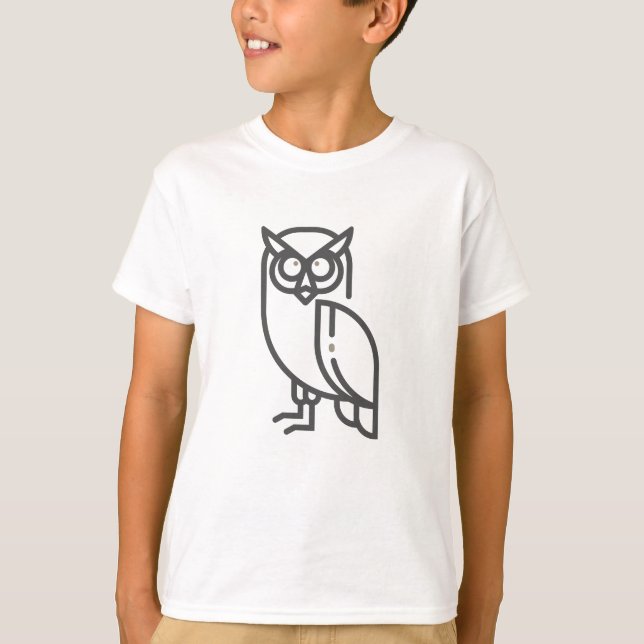T-shirt Oiseau de nuit Hibou (Devant)