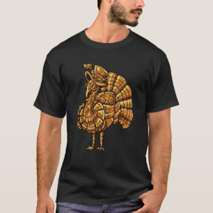 T-shirt Oiseau de paon vintage à vapeur