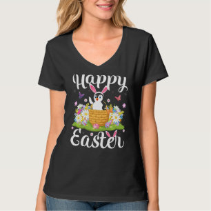 T-shirt Oiseau de pingouin Oeuf de Pâques Chasse Pingouin