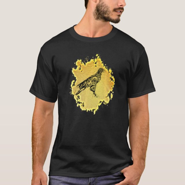 T-shirt Oiseau de proie à motif d'aigle (Devant)