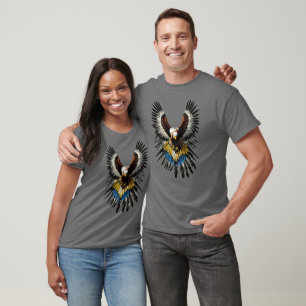 T-shirt Oiseau de proie en plumes de guerre