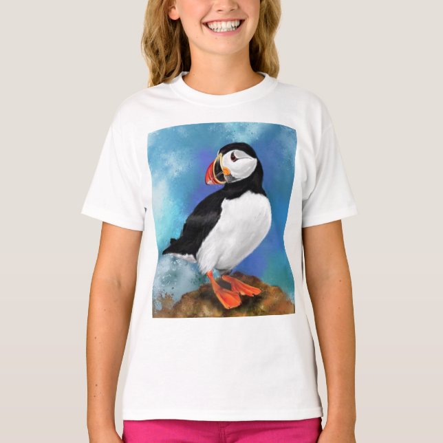 T-shirt Oiseau de Puffin Atlantique (Devant)