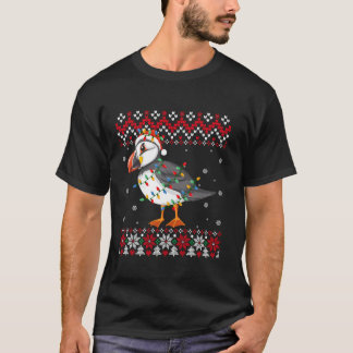 T-shirt Oiseau de Puffin Santa Hat Hommes Femmes Enfants V